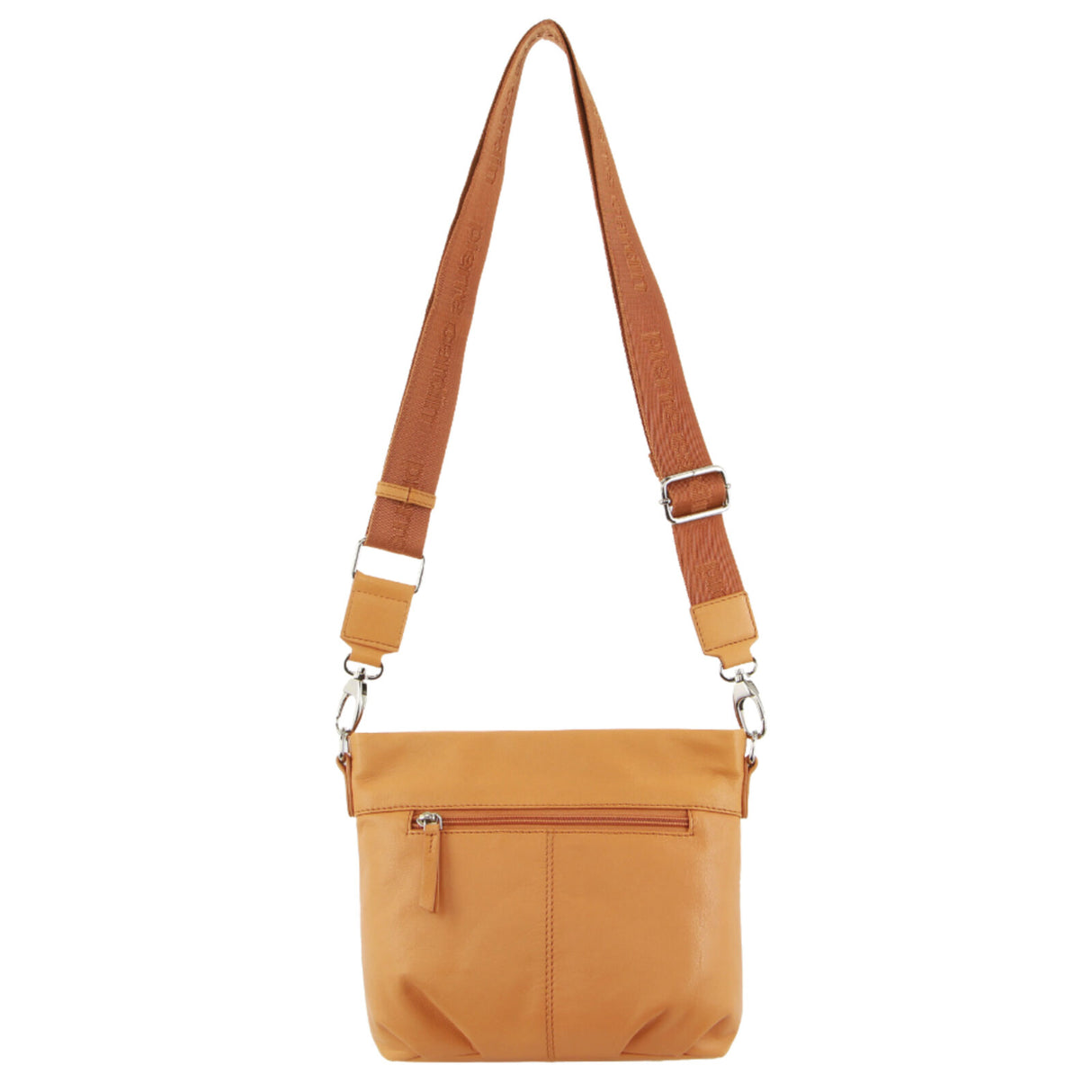 Pierre Cardin Leather Crossbody Bag w/ Shoulder Strap in Apricot