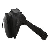 Pierre Cardin Mens Bum Bag Waist Pack Leather Travel Money Phone - Black - Side View