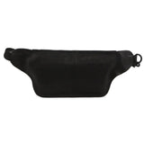 Pierre Cardin Mens Bum Bag Waist Pack Leather Travel Money Phone - Black - Top-Down View
