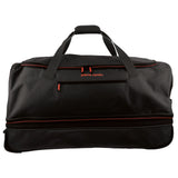 140L Pierre Cardin Trolley Bag Medium Soft Travel Luggage Wheeled Duffle - Black - Top-Down View