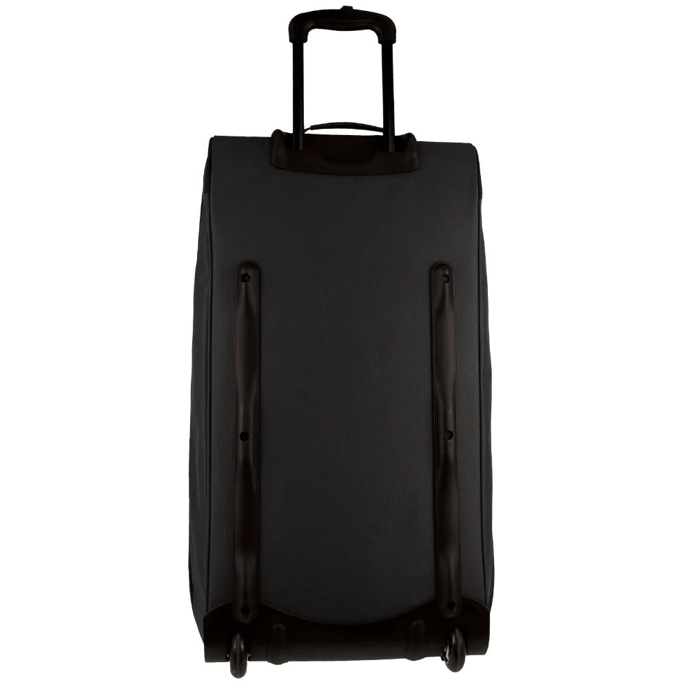140L Pierre Cardin Trolley Bag Medium Soft Travel Luggage Wheeled Duffle - Black