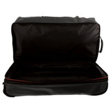 Pierre Cardin 82cm Large Wheeled Duffle Bag - Black Soft Travel Luggage - Side View