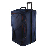 Pierre Cardin 82 cm Large Wheeled Duffel Bag - Navy Soft Travel Luggage - Front View