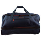Pierre Cardin 82 cm Large Wheeled Duffel Bag - Navy Soft Travel Luggage - Top-Down View