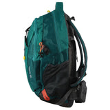 Pierre Cardin Mens Nylon Travel & Sport Medium Backpack Bag in Green - Side View