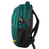 Pierre Cardin Men's Green Nylon Travel Backpack with RFID Protection and Large Storage Capacity - Side View