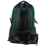 Pierre Cardin Men's Green Nylon Travel Backpack with RFID Protection and Large Storage Capacity - Top-Down View