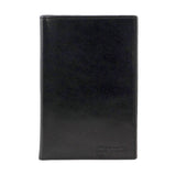 Pierre Cardin Leather Passport Holder Cover Wallet w/ RFID Protection - Black - Side View