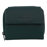 Pierre Cardin Leather Ladies Tri-Fold Tab Zip-Around Wallet - Zirkon - Front View