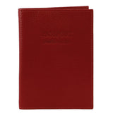 Pierre Cardin Slim Leather Passport Wallet Holder RFID Case Cover - Red - Front View