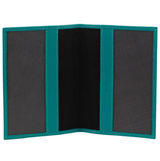 Pierre Cardin Slim Leather Passport Wallet Holder RFID Case Cover - Turquoise - Side View