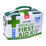 258pcs PREMIUM FIRST AID KIT Medical Travel Set Emergency Family Safety Office - Side View