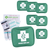 6x 9 Piece Australian Snake Bite First Aid Kit Camping Hiking Travel - Front View