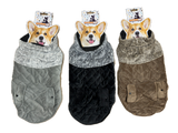 50cm Quilted Dog Jacket Coat Warm Winter Pet Clothes Vest Padded Windbreaker - Side View
