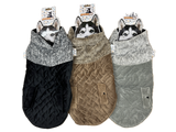 60cm Quilted Dog Jacket Coat Warm Winter Pet Clothes Vest Padded Windbreaker - Front View
