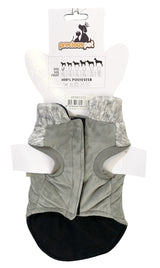 60cm Quilted Dog Jacket Coat Warm Winter Pet Clothes Vest Padded Windbreaker - Top-Down View