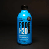 PRO H20 Sparkling 20g Protein Hydration Drink Zero Sugar Hydrate - Blue Tongue - Side View