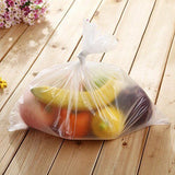 3 Produce Rolls Bags Heavy Duty Food Grade Freezer Supermarket Bag Gusset - Rear View