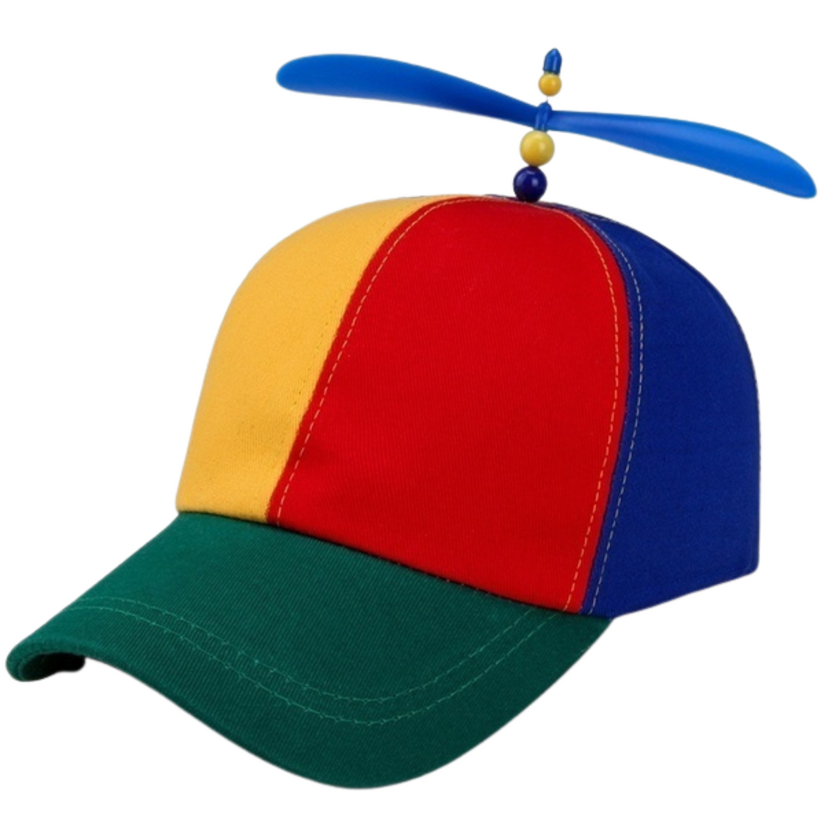 Rotating Propeller Clown Hat for Tweedledee Costume - Adjustable Jester Cap