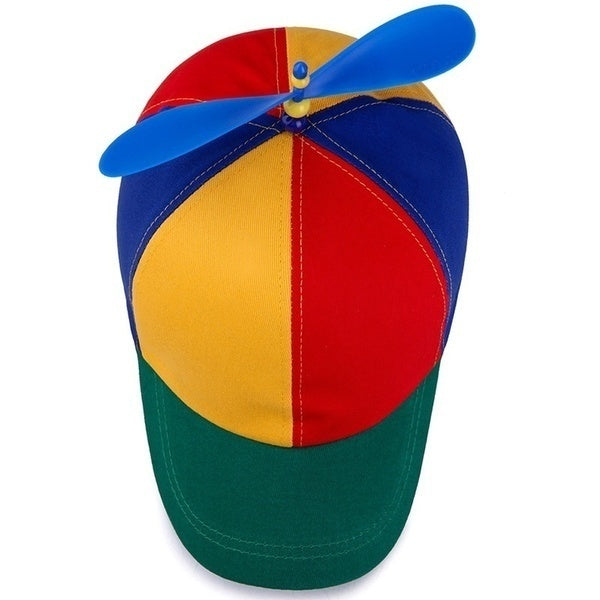 Rotating Propeller Clown Hat for Tweedledee Costume - Adjustable Jester Cap