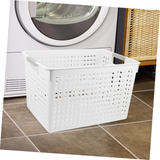 24x Premium Plastic Storage Basket Bulk w/ Grip Handles 27*18*14cm - Top-Down View