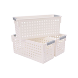 36x Premium Plastic Storage Basket Bulk w/ Grip Handles 29*13.5*12.5cm