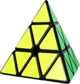 3x3 Triangle Speed Cube Pyramid Brain Teaser Puzzle Magic Educational Toy - Top-Down View