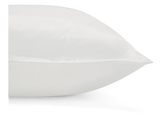 Silk Pillowcase Standard Size Pillow Case in White - Top-Down View
