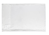 Silk Pillowcase Standard Size Pillow Case in White - Rear View