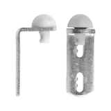 Rolltrak Stop for Sliding Doors Metal w/ Rubber Stop R1760 (1 Pack of 2) - Front View