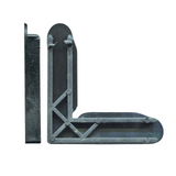 11x25mm Rolltrak Flyscreen Corner Stake (1 pack of 50) Black Plastic - Top-Down View