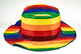 Rainbow Terry Towelling Bucket Hat Gay Lesbian Mardi Gras Party Cap LGBT - Reversible - Small (54cm) - Extra Image