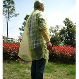 RAIN PONCHO Disposable Emergency Rain Coat Waterproof Jacket Adult Outdoor - Top-Down View