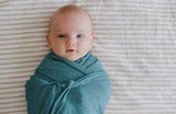 Jewel Ribbed Jersey Swaddle Wrap for Babies and Kids - Side View