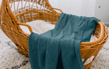 Jewel Ribbed Jersey Swaddle Wrap for Babies and Kids - Rear View
