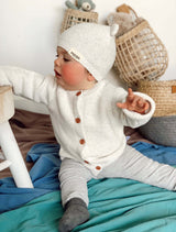 Jewel Ribbed Jersey Swaddle Wrap for Babies and Kids - Close-Up Angle
