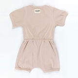 Sugar Cookie Ribbed Cotton Romper for Babies & Kids - 3-6 Months - Close-Up Angle