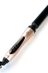 H2D X3 Professional Curling Wand Ceramic Curler Roller - Rose Gold - Top-Down View