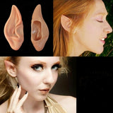 Pointed Latex Elf Ears for Halloween Costumes - Ideal for Wizards, Vampires, and Aliens - 45-Degree Angle