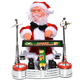 Santa Claus Playing Ornament Piano Doll Musical Electric Toy Xmas Christmas Gift - 45-Degree Angle
