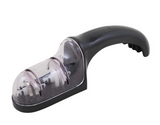 Savannah 19cm Duo Roll Knife Sharpener Knives Sharpening Diamond Steel Black - Front View