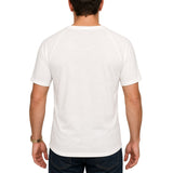 Mens Merino Wool Blend Thermal Top Short Sleeve Base Layer Warm - Natural - XL - Top-Down View
