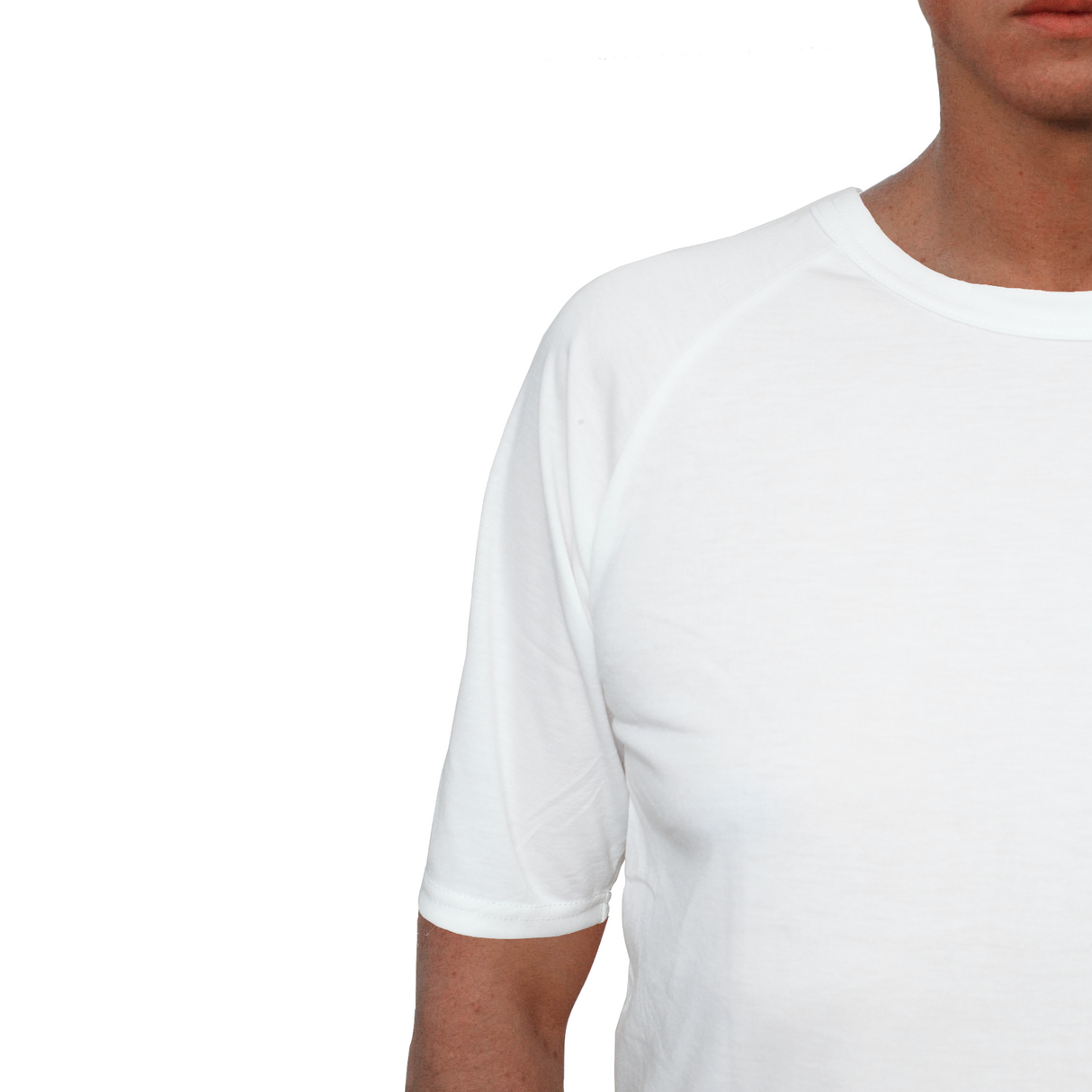 Mens Merino Wool Blend Thermal Top Short Sleeve Base Layer Warm - Natural - XL