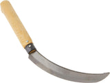 Quality 36cm Sickle Farming Reaping Hook Gardening Grass Wooden Handle Scythe - Front View