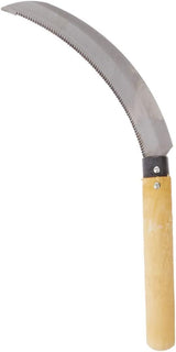 Quality 36cm Sickle Farming Reaping Hook Gardening Grass Wooden Handle Scythe - Top-Down View