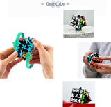 3x3 Square Speed Cube Pyramid Brain Teaser Puzzle Magic Educational Toy - Top-Down View