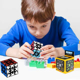 3x3 Square Speed Cube Pyramid Brain Teaser Puzzle Magic Educational Toy - Close-Up Angle