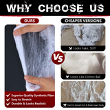 HALLOWEEN STRETCHABLE SPIDER WEB Spooky Decoration with Spiders Party Decor Ghost - Extra Image