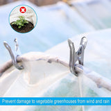 6x STAINLESS STEEL CLOTHES PEGS Laundry Clips Washing Line Clothespin - Top-Down View