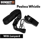 Summit Pealess Sports Whistle w Lanyard Professional Referee Match Training - Front View